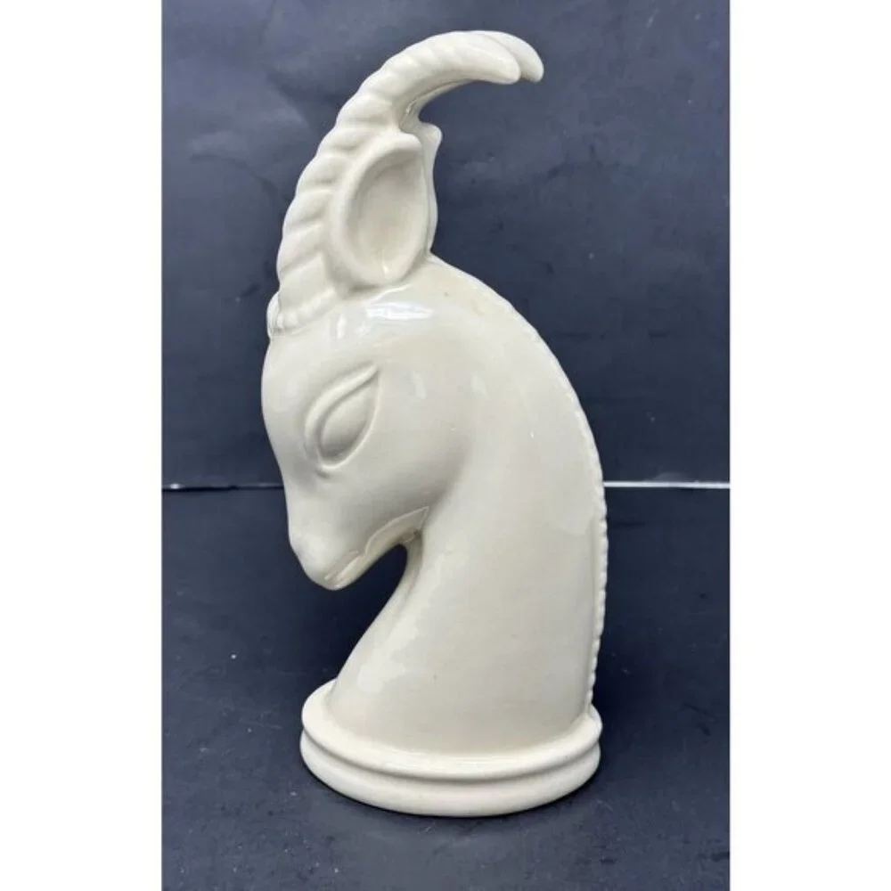 Vtg 1940s PRINCETON CHINA Art Deco GAZELLE ANTELOPE HEAD Trenton New Jersey - Picture 3 of 9